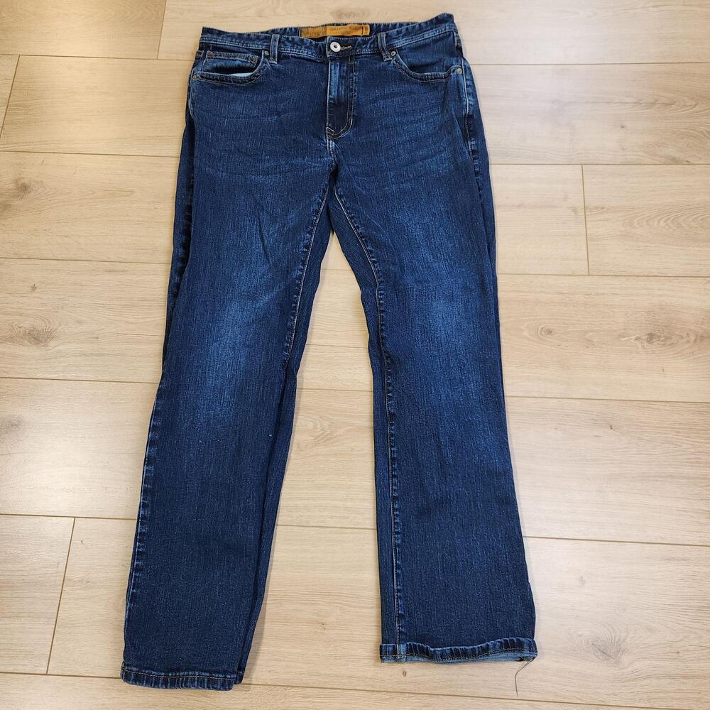 Rock & Roll Denim Double Barrel Jeans Mens 34x32 Blue Relaxed Straight Denim